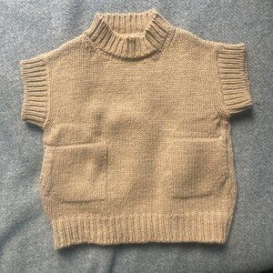 Babaa vest kids no 55 arcilla brown wool